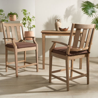 Tabouret de bar avec coussin H 46,8 po x l 25,4 po Samya