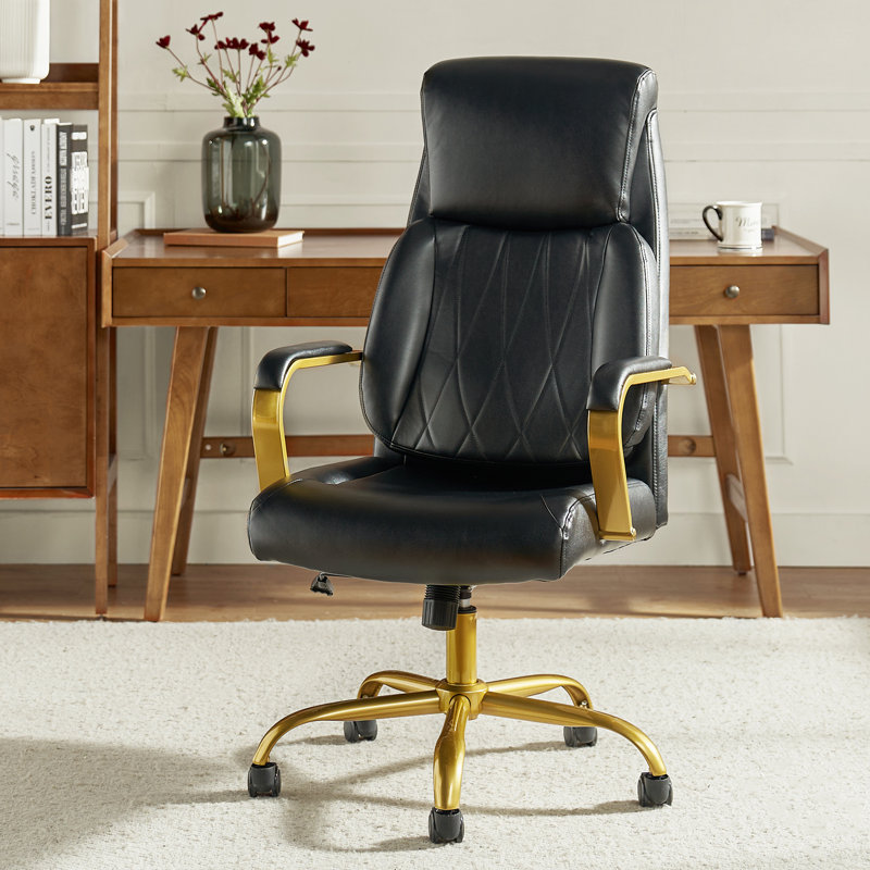 Fauteuil de direction ergonomique et inclinable Sofiane, Noir