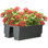 Pot à fleurs Lliwen Railing - Boîte à fleurs 20,75 pouces avec bonde de drainage - Boîte à fleurs extérieure de 6 gallons - Jardinière pour terrasse, porche ou balcon par Pure Garden