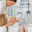 Robinet de lavabo de salle de bain espacé en laiton massif 8 "à deux poignées Primast-130770629