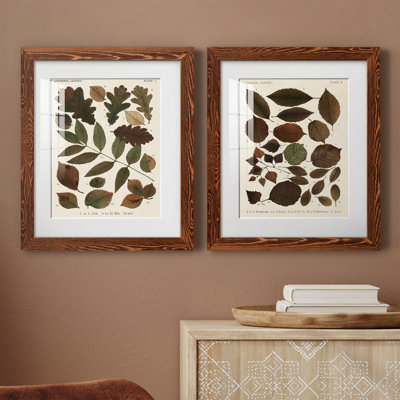 Feuilles d'automne - ensemble de 2 reproductions d'art