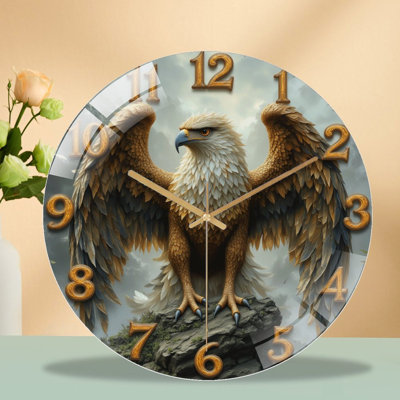 Horloge murale à thème aigle Eagle