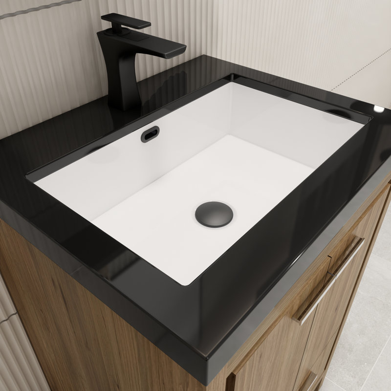 Ensemble de meuble-lavabo simple 24 po Aneko, Chêne naturel