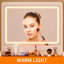 Coiffeuse (coiffeuse de maquillage) - bureau de coiffeuse 3 en 1 (miroir de maquillage) avec miroir à plateau ouvert, coiffeuse de maquillage avec bureau en verre visible, coiffeuse de maquillage compacte avec 3 tiroirs et tabouret, pour la chambre à coucher