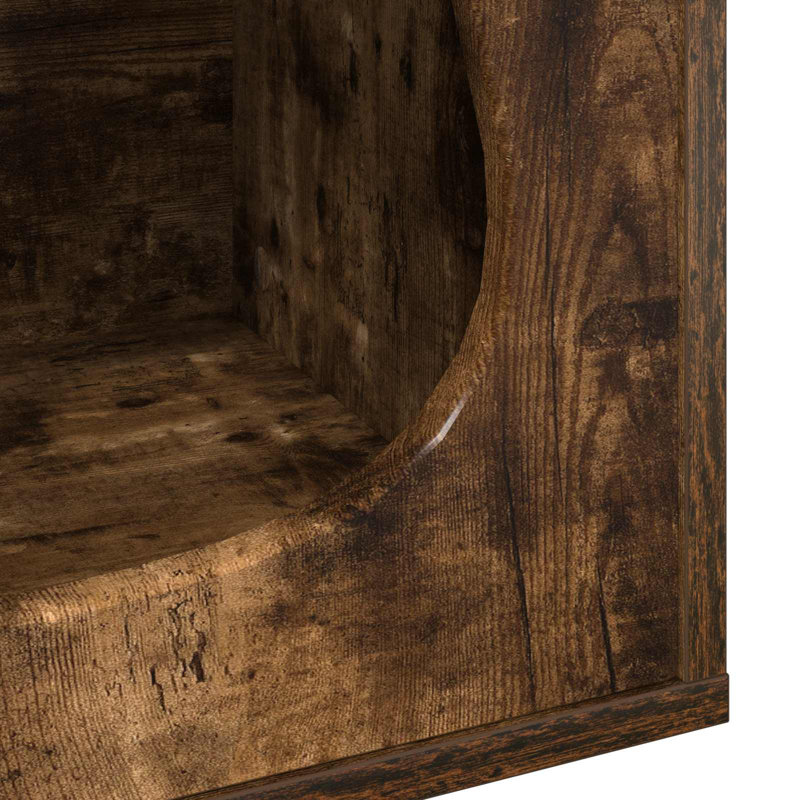 53.5cm H Cat Tree, Smoked Oak