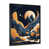 Impression noire sur toile encadrée