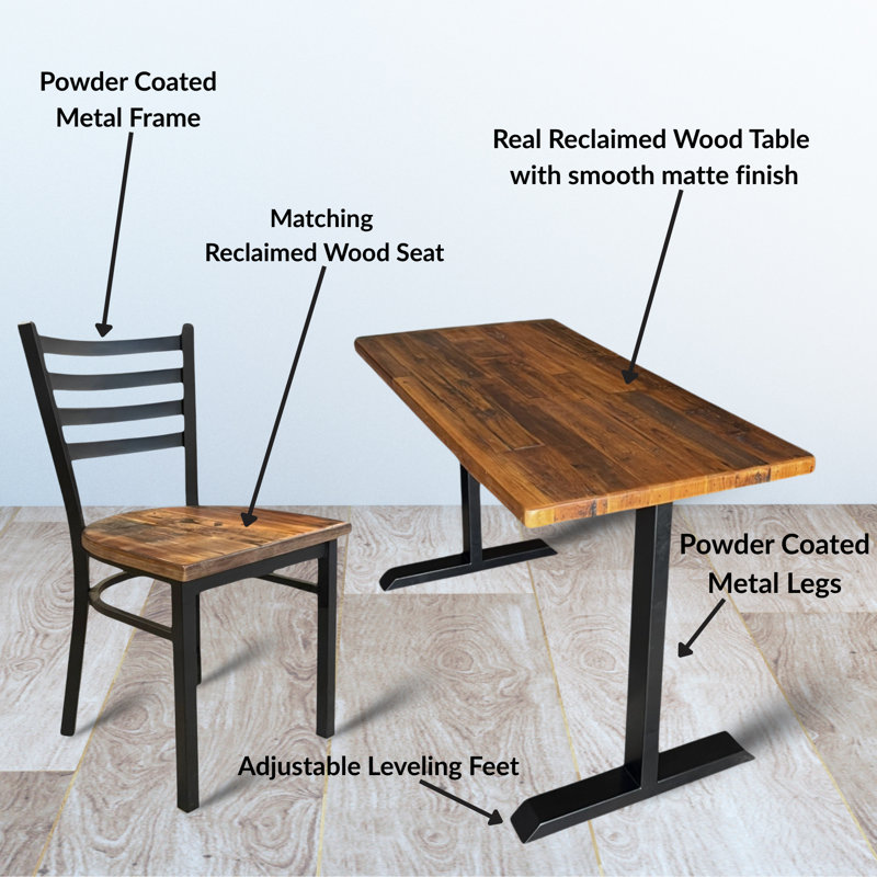 Ensemble de bureau et de chaises Harvest Earth Earth and Iron, H 28 po x l 30 po x P 24 po