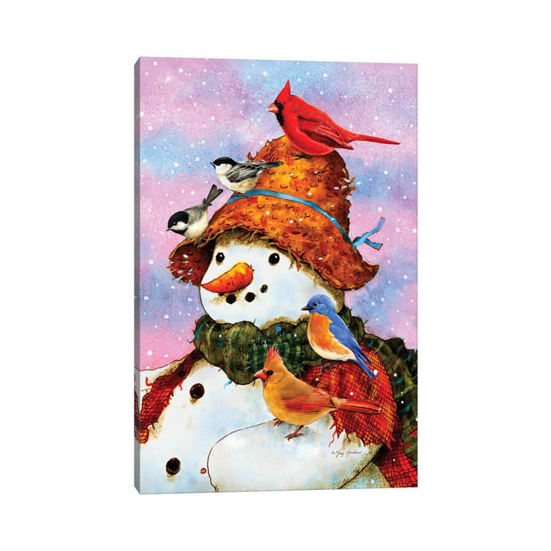 Northwoods Snowman by Greg & Company - Wrapped Canvas Gallery-Wrapped Canvas Giclée, 66.04 cm H x 45.72 cm W x 1.91 cm D