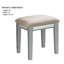 Ensemble coiffeuse avec tabouret et miroir Salyer-535590344