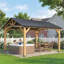 Pavillon de jardin à structure en métal