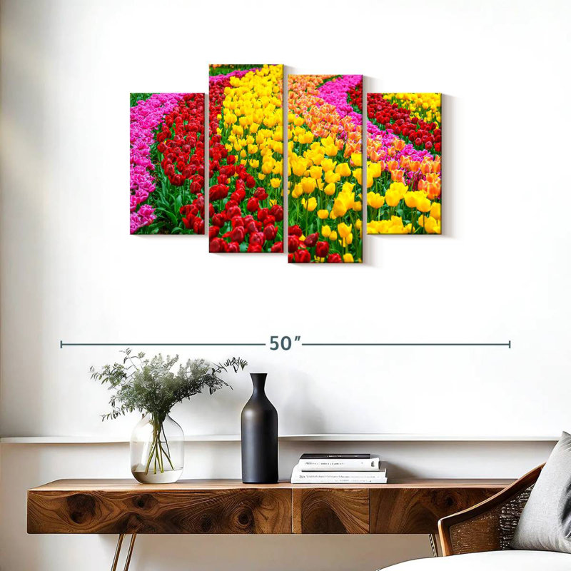 Jardin de tulipes Harnek Spring, H 22 po x l 36 po