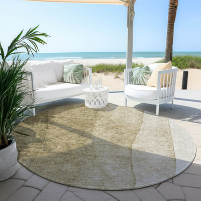 Tapis intérieur / extérieur Kaylani avec envers antidérapant