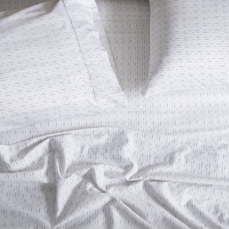 Ensemble de literie Tencel, Ensemble de draps pour très grand lit divisé + d, Blanc