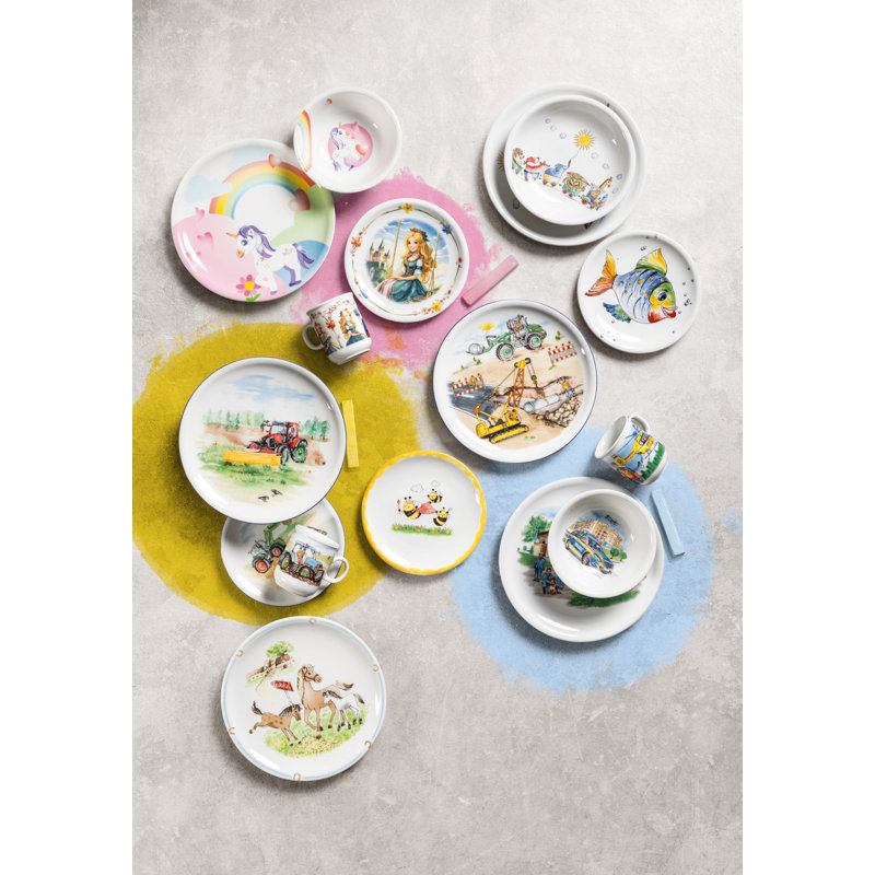 Compact Blue Light Dinner Plate