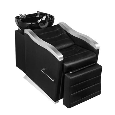 Salon Shampoo Bowl And Chair Backwash Unit With Ceramic Wash Bowl
