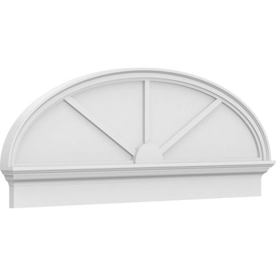 Fronton elliptique à 3 rayons de qualité architecturale en PVC