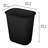 Sterilite 3 Gallon Rectangular Wastebasket Small Home Trash Bin-131235440-131235443