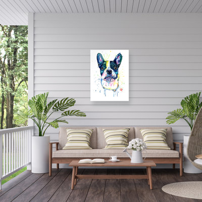 Lisa Whitehouse French Bulldog Outdoor  Canvas