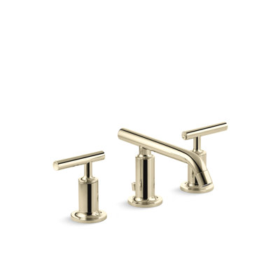 Purist Widespread Bathroom Faucet with Drain Assembly