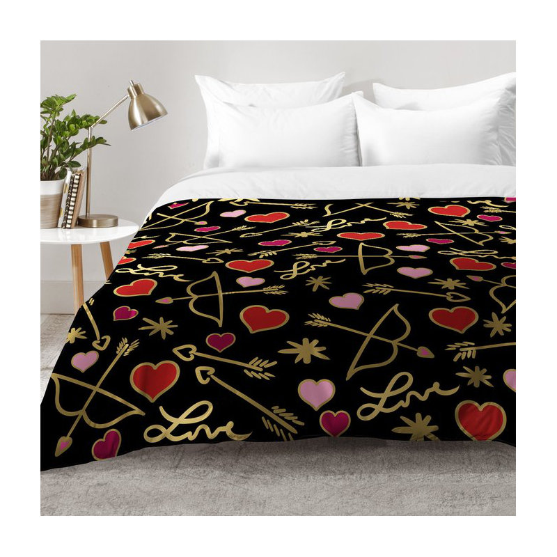 Ensemble d'édredon Cupid Love, Édredon double / grand + 2 taies décoratives sta