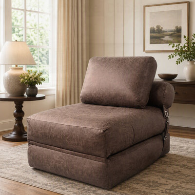 Pouf Lazy Sofa, canapé-lit pliant, fauteuil convertible et confortable pour salon et chambre à coucher, en tissu technique