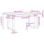 Coffee Table O-Frame Solid Wood Pine And Steel-690815184
