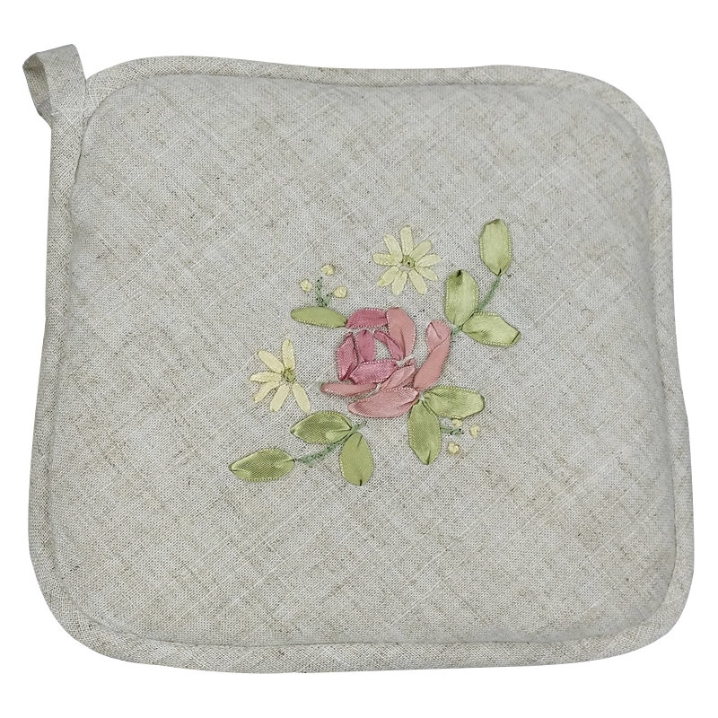 Cuisinier poignée xia home modes Ribbon Embroidery Rose