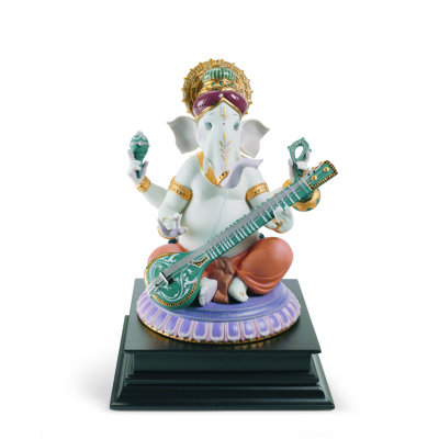 Veena Ganesha Figurine