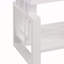 Table de bout rectangulaire haute brillance blanche