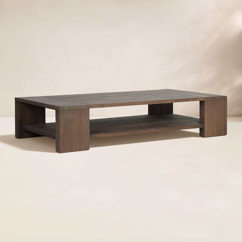 Roca Outdoor Rectangular Teak Coffee Table