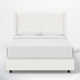 Hanson Upholstered Wingback Bed