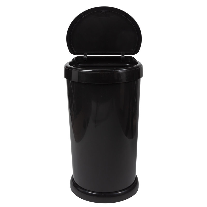 42 Litre Touch Top Waste Bin, Black