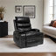 Fauteuil inclinable électrique à finition brune avec siège de 21 pouces de largeur et massage en huit points pour le salon