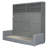 Queen Size Murphy Bed Wall Bed with Sofa,Gray-644419382