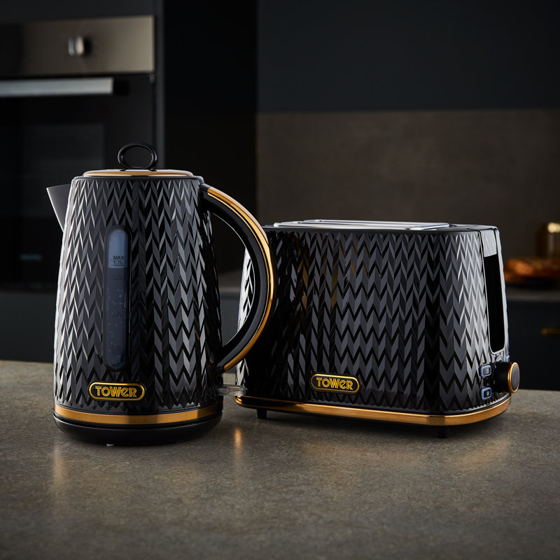 Tower Empire 1.7L Electric Tea Kettle & 4 Slice Toaster