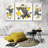 Triangles Abstract Geometric Multi Piece Canvas Print-93060267
