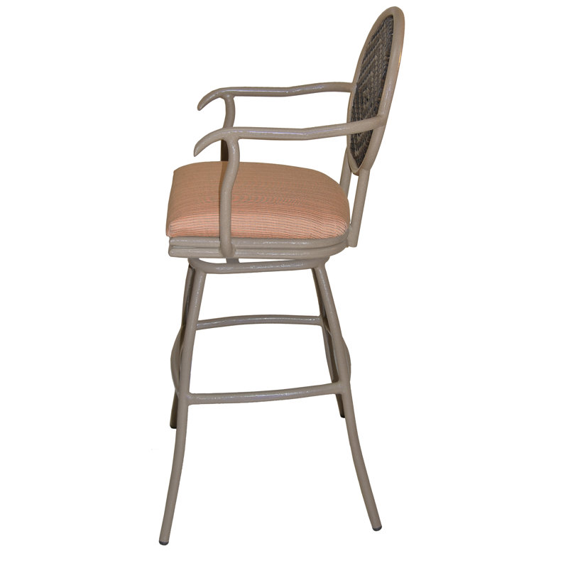 Tabouret de bar avec coussin Adelle, 35"