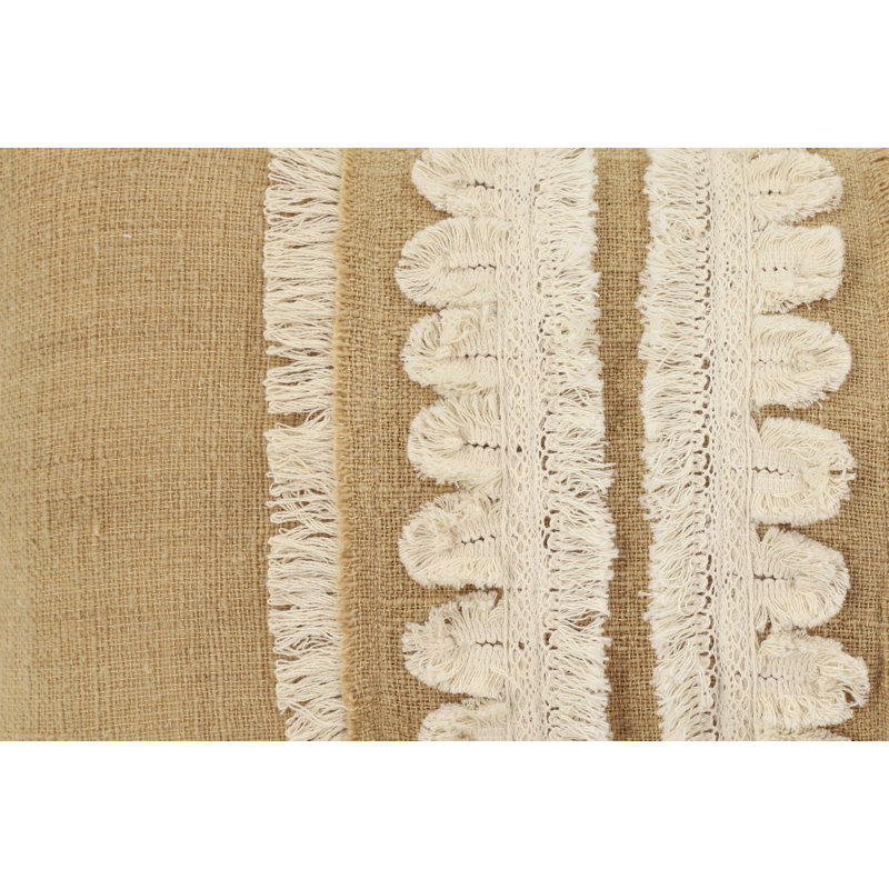 Coussin en coton Dayanara, Beige