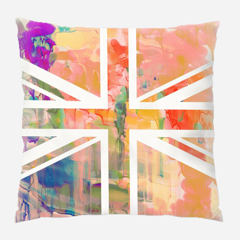 Housse de coussin d'extérieur carré Borland, Microsuède, Intérieur