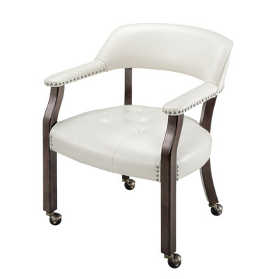 Fauteuil pivotant capitonné l 25 po