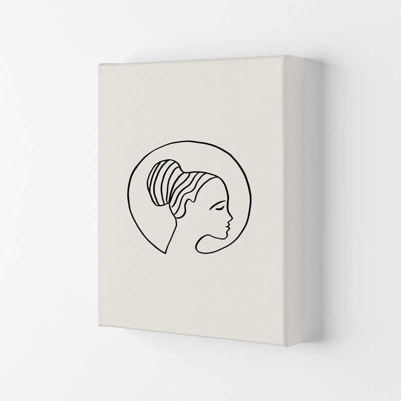 Delicate Face Circle 2 by Planeta444 - Print, 59.4cm H x 42cm W x 4cm D, No Framed