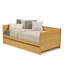 Camello Twin Solid Wood Daybed with Trundle-2033388164