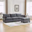 Canapé modulaire surdimensionné avec repose-pieds mobile-1794929998