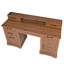 Bureau d'ordinateur 59 "avec station de charge et porte de grange, bureau d'ordinateur avec tiroir classeur, plateau à clavier 59"-1450821721