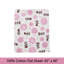 Drap 3 pièces rose et blanc Maksimus