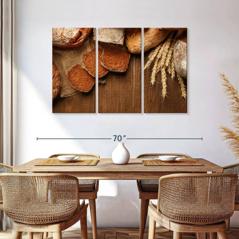 Yarlin Bread On Wood, 36" H x 57" W