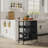 Ariayah Solid Wood Top Kitchen Island Cart with Wheels  & Drawers-1767858143