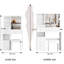 Petit meuble-lavabo American Design
