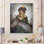 «Vintage Sensual Woman», peinture sur toile glamour II