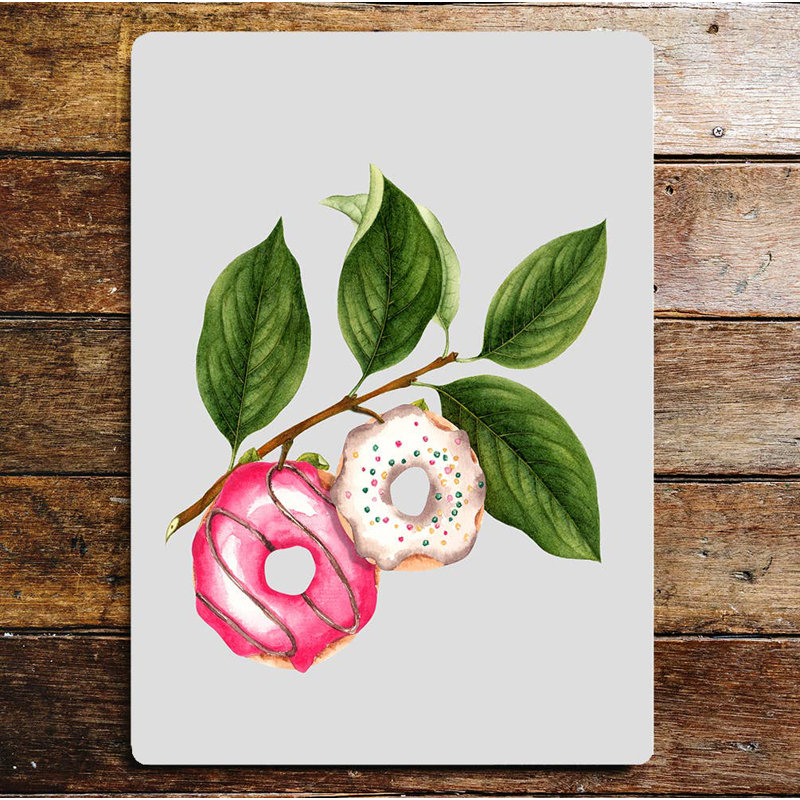 6067 Plants & Flowers Wall Decor on Metal, 81cm H x 61cm W